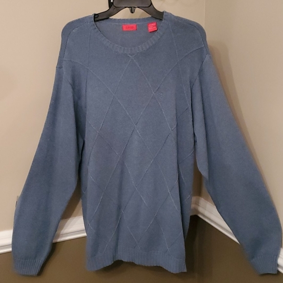 Men's large Izod Sweater blue gray - Picture 1 of 3